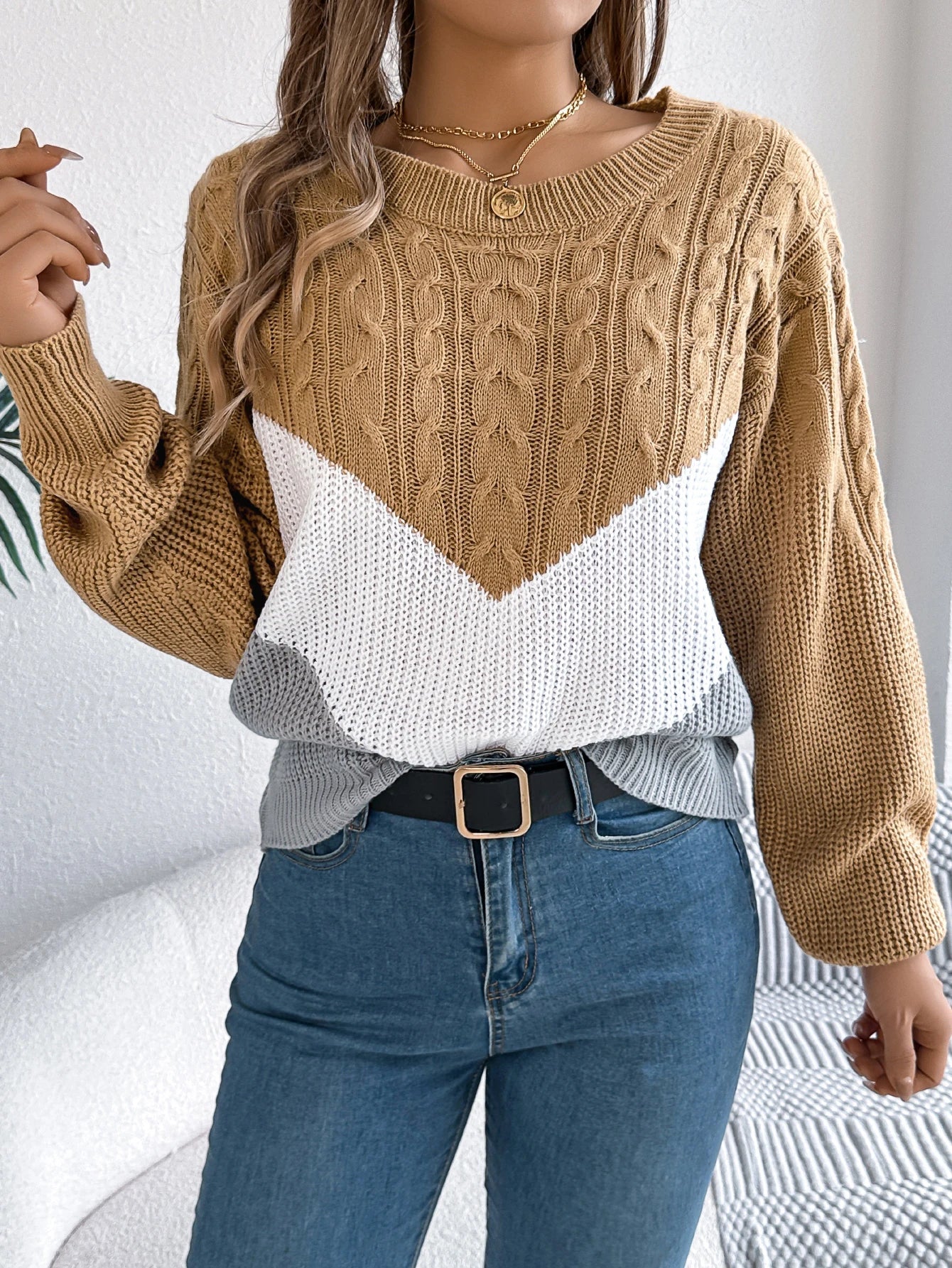 Flora | Chevron-Pullover 4