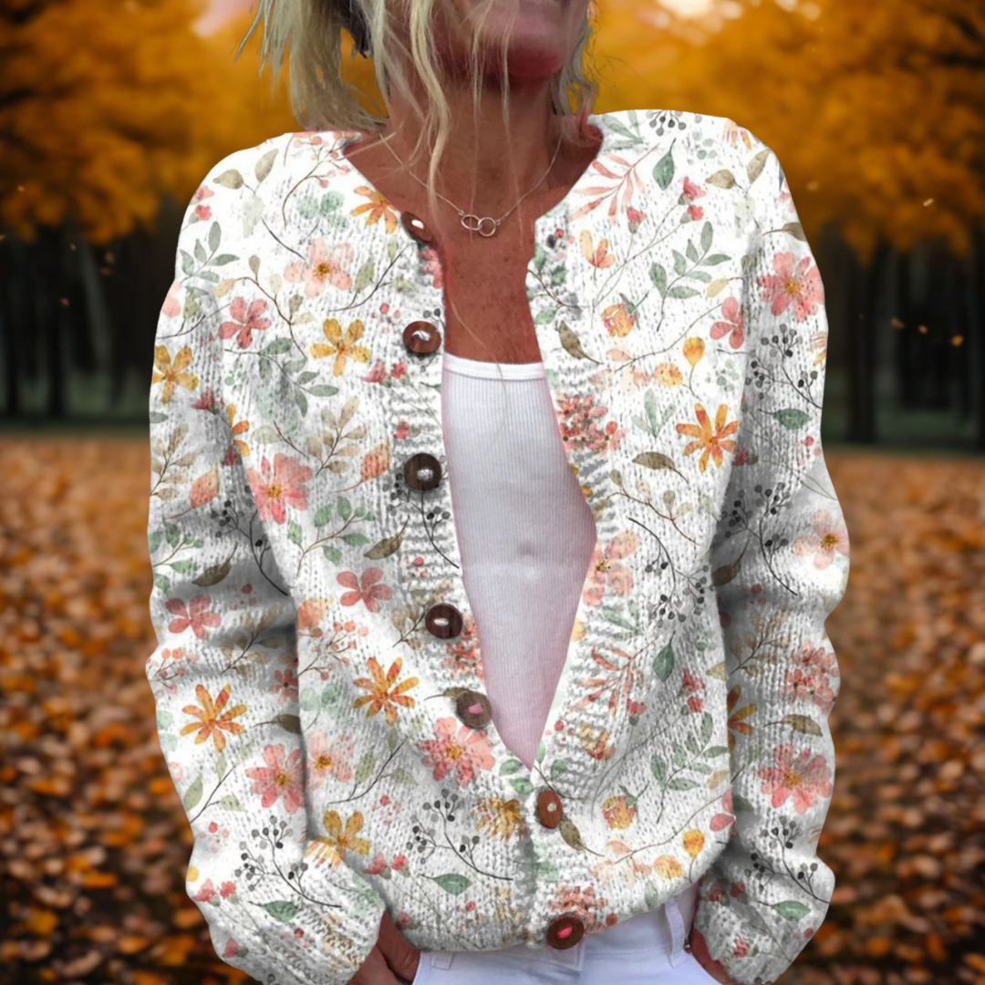 Grace | Cardigan mit Blumenmuster 0