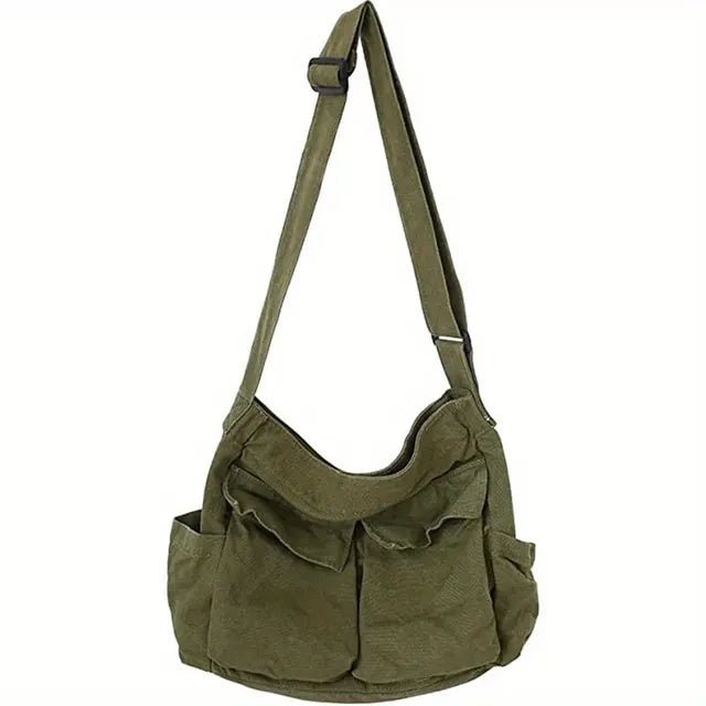 Grace | Vintage Canvas-Tragetasche mit mehreren Fächern 5