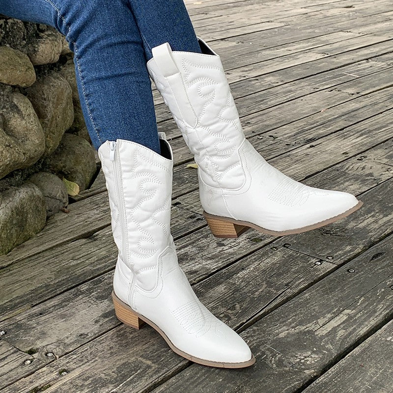 Gracie | Metallic Cowboystiefel Elegant Western Damen Stil Pullover 9