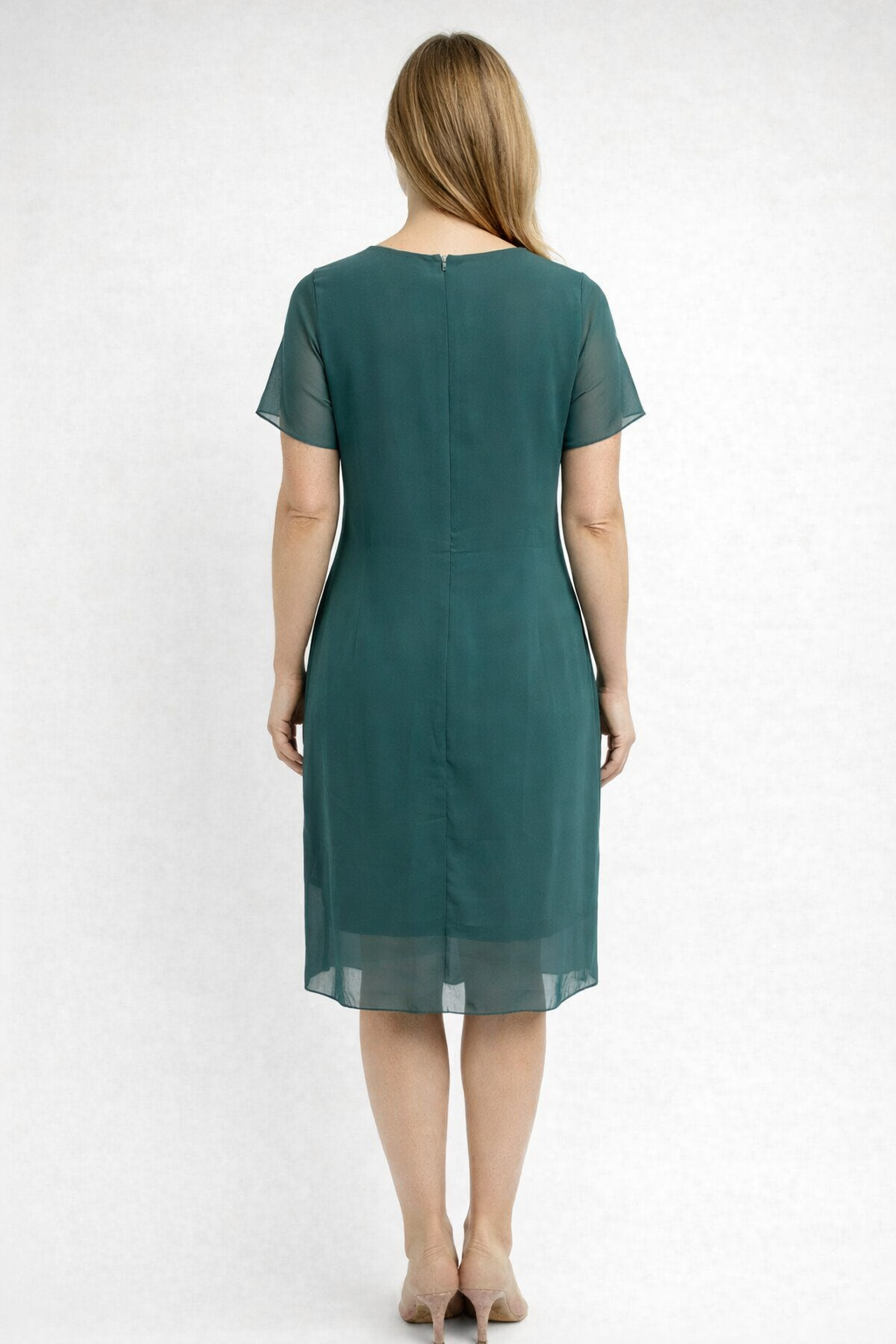 Havina | Elegantes Festliches Damenkleid mit Transparenter Overlay-Optik 2