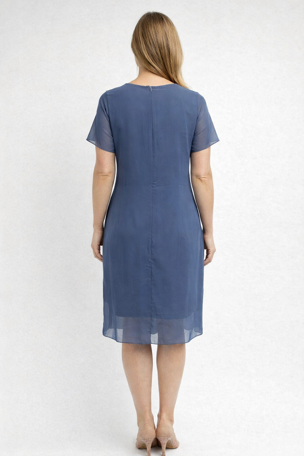 Havina | Elegantes Festliches Damenkleid mit Transparenter Overlay-Optik 3