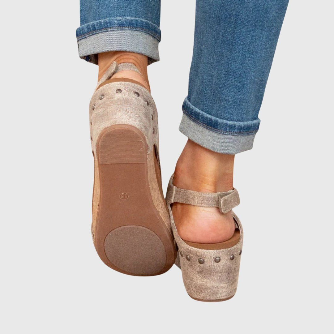 Hazel | Orthopädische Komfort-Sandalen mit Korkkeilsohle 4