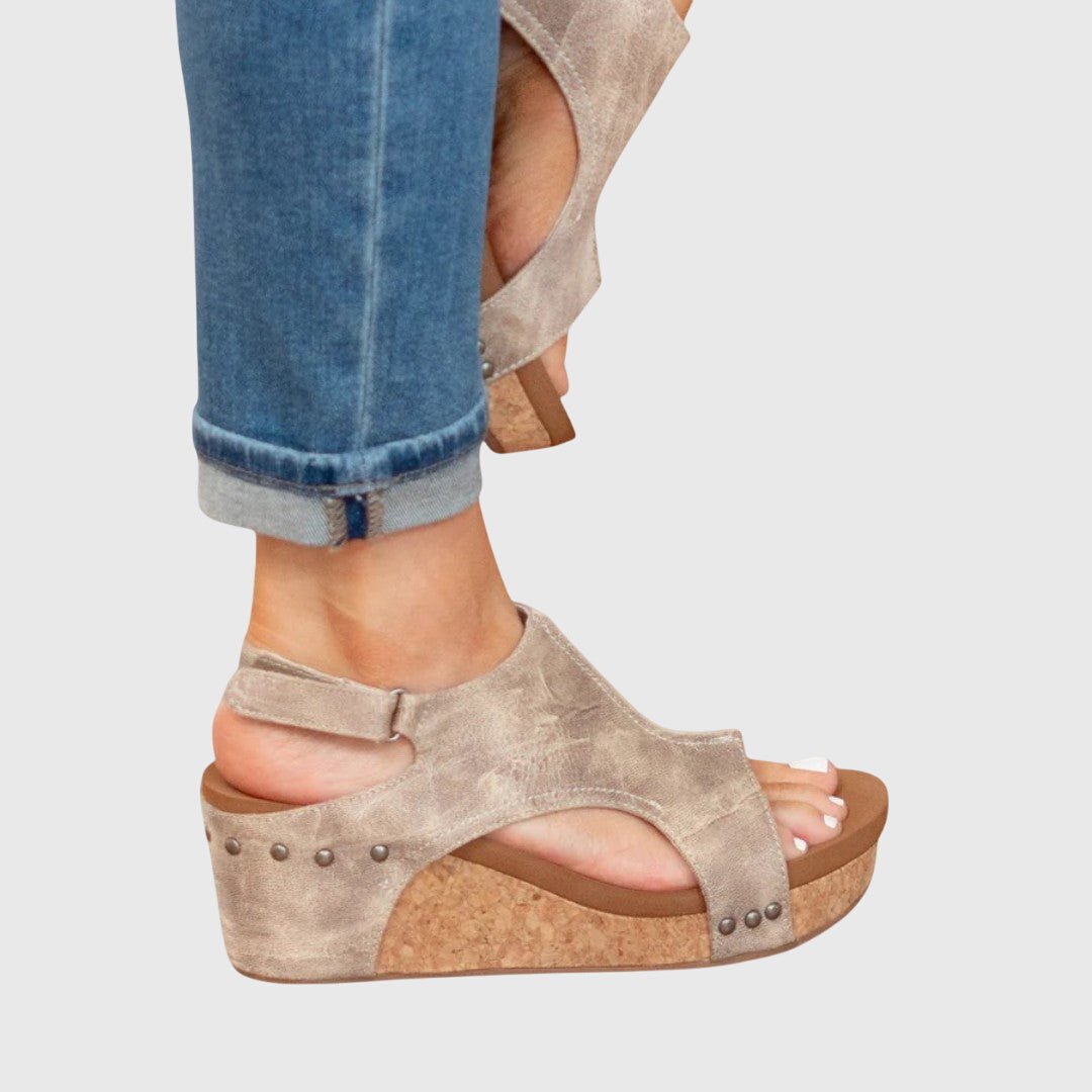 Hazel | Orthopädische Komfort-Sandalen mit Korkkeilsohle 5