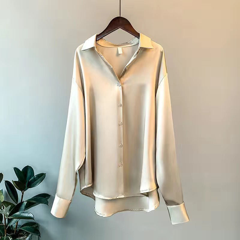 Hedina | Elegante, Lockere Damen Seidenbluse mit Verspielten Rüschen 4