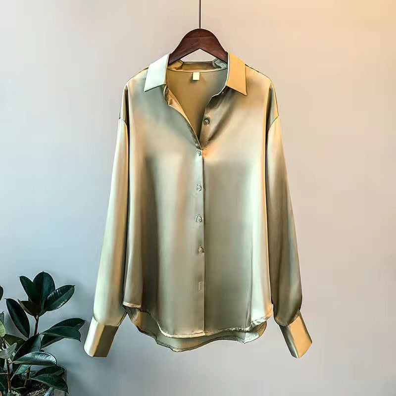 Hedina | Elegante, Lockere Damen Seidenbluse mit Verspielten Rüschen 5
