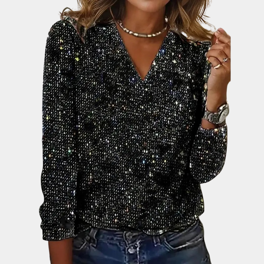 Heidi-Mode | Elegantes, Glitzerndes & Vielseitiges Damenoberteil 0