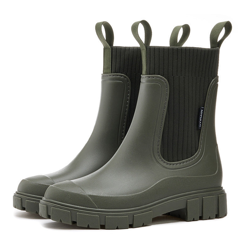 Helle | Wasserdichte, Antirutsch Gummistiefel Damen für Regenwetter 6
