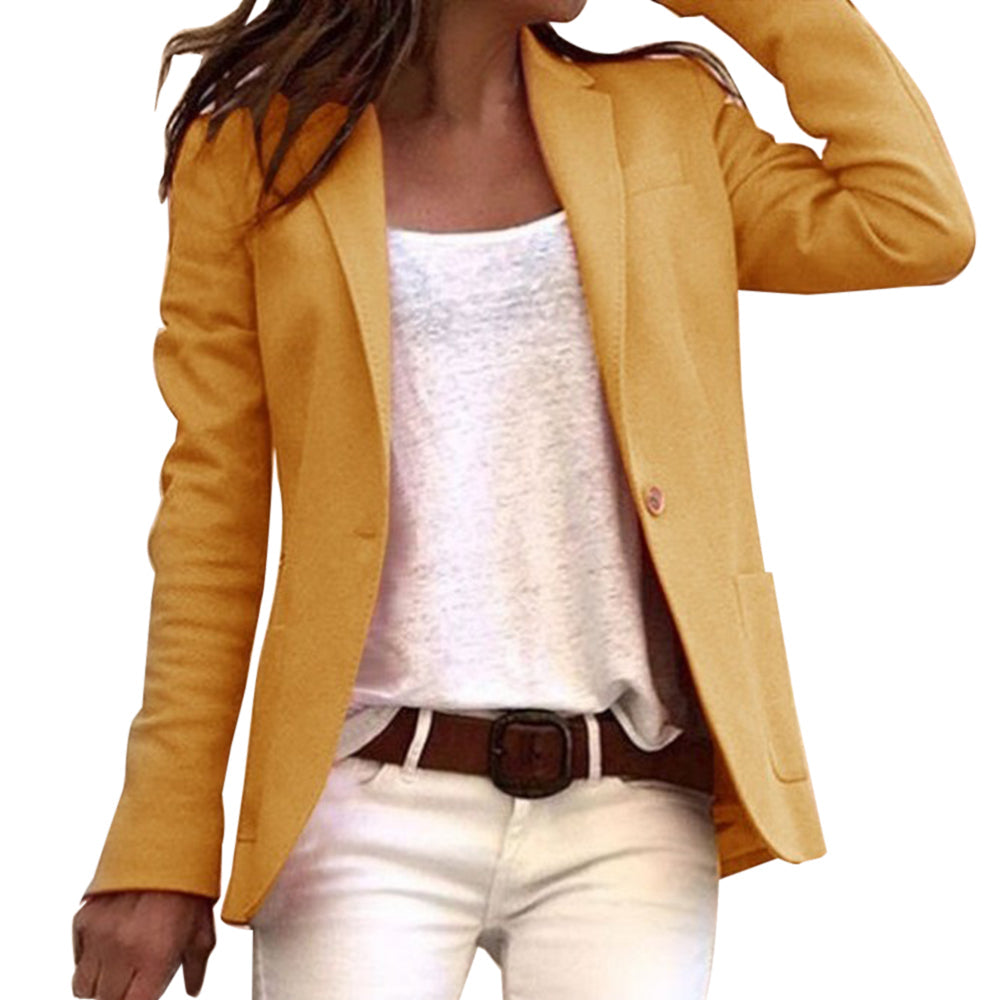 Hera | Eleganter, Eng Anliegender Langärmeliger Blazer aus Polyester 3