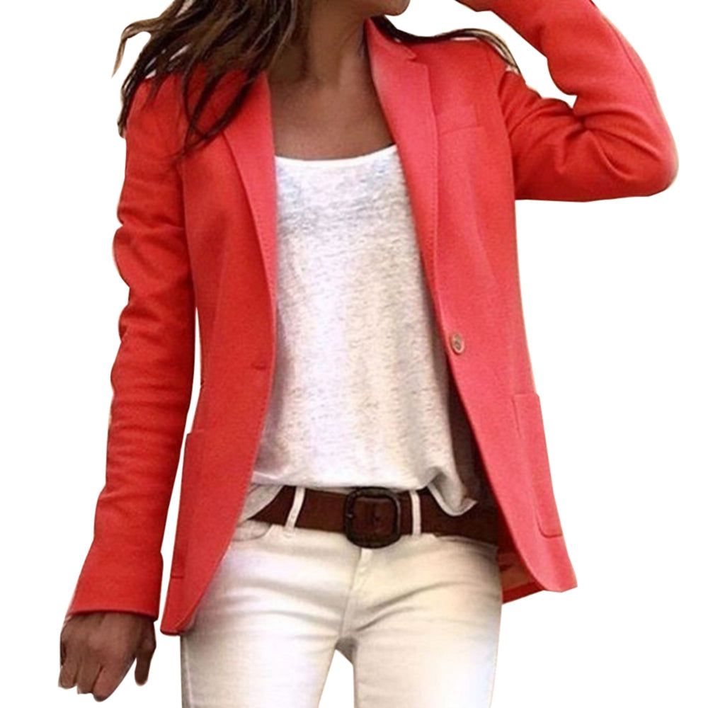 Hera | Eleganter, Eng Anliegender Langärmeliger Blazer aus Polyester 4