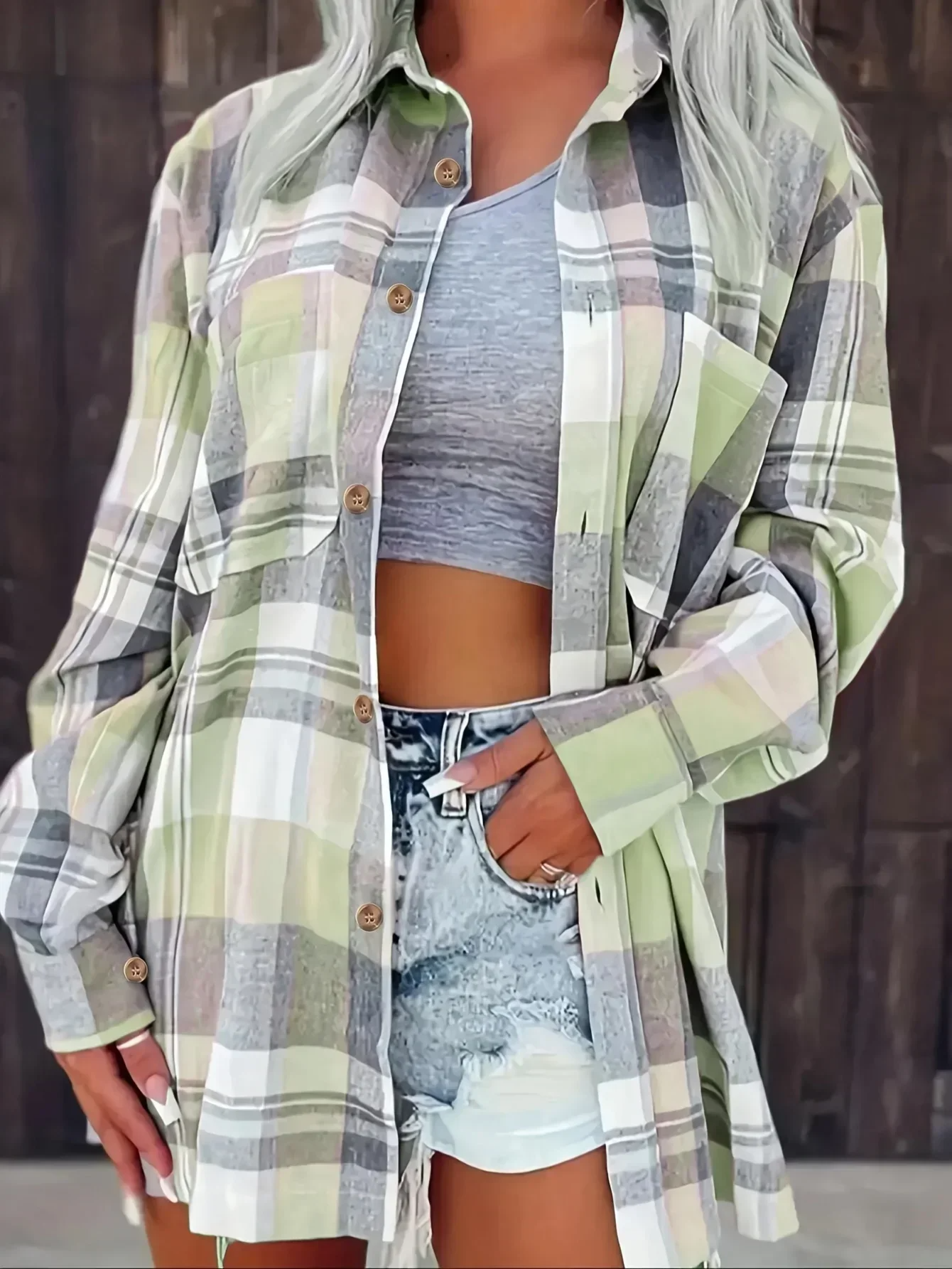 Hera | Lässiges, Weiches Damen Hemd Kariert aus Flanell – Langärmlig & Übergrößig 10