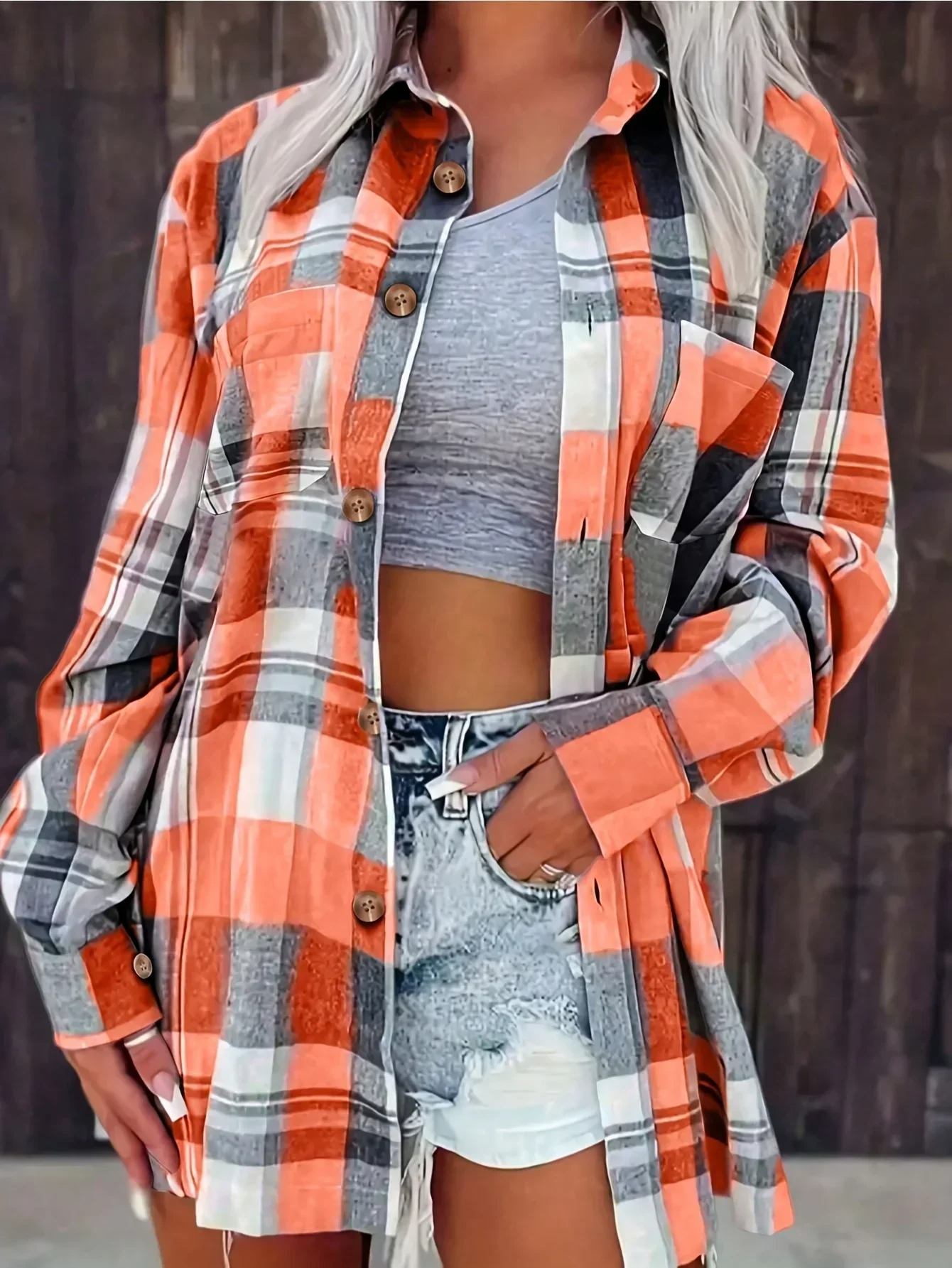 Hera | Lässiges, Weiches Damen Hemd Kariert aus Flanell – Langärmlig & Übergrößig 11