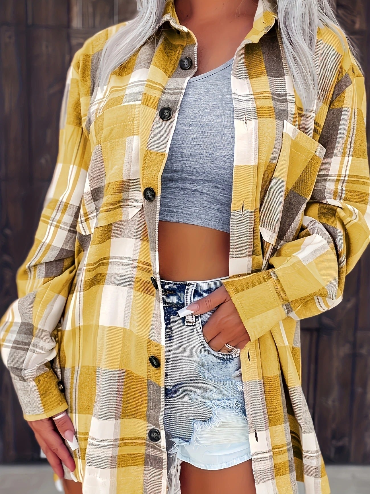 Hera | Lässiges, Weiches Damen Hemd Kariert aus Flanell – Langärmlig & Übergrößig 6