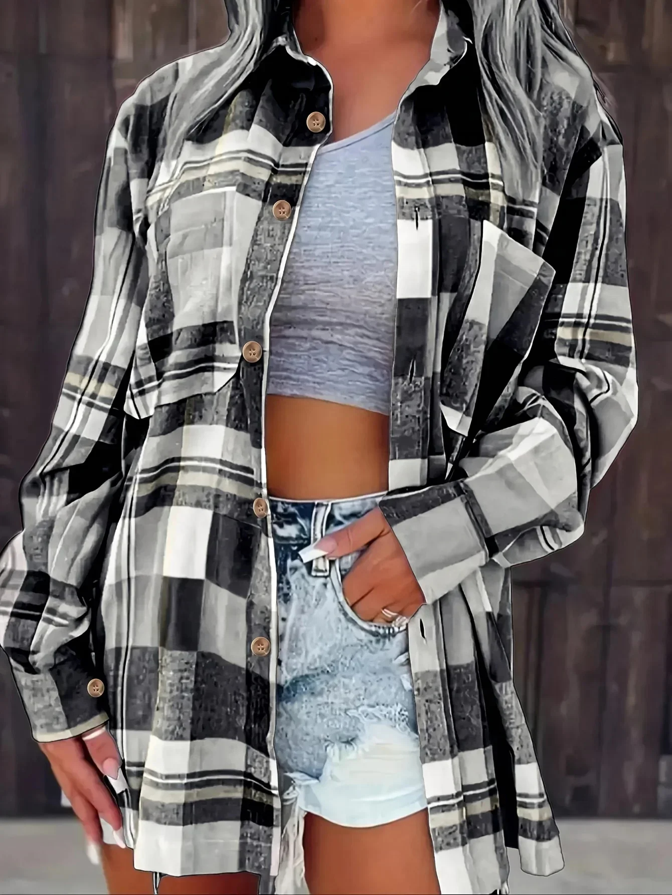 Hera | Lässiges, Weiches Damen Hemd Kariert aus Flanell – Langärmlig & Übergrößig 9