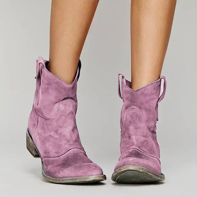 Hilda | Elegante Vintage Damenstiefelette – Flach, Schwarz & Komfortabel 7