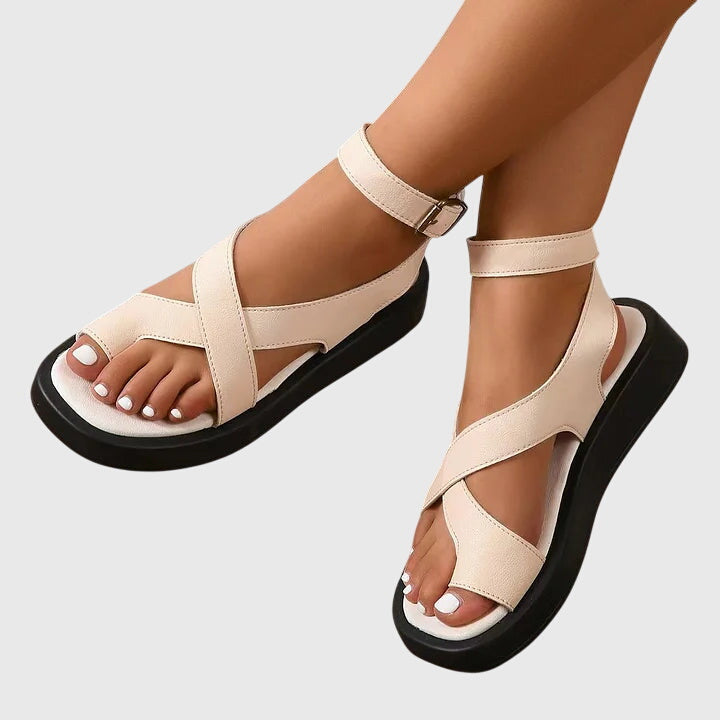Imogen | Bequeme & Stilvolle Riemchen-Gladiator-Plateausandalen für Damen 2