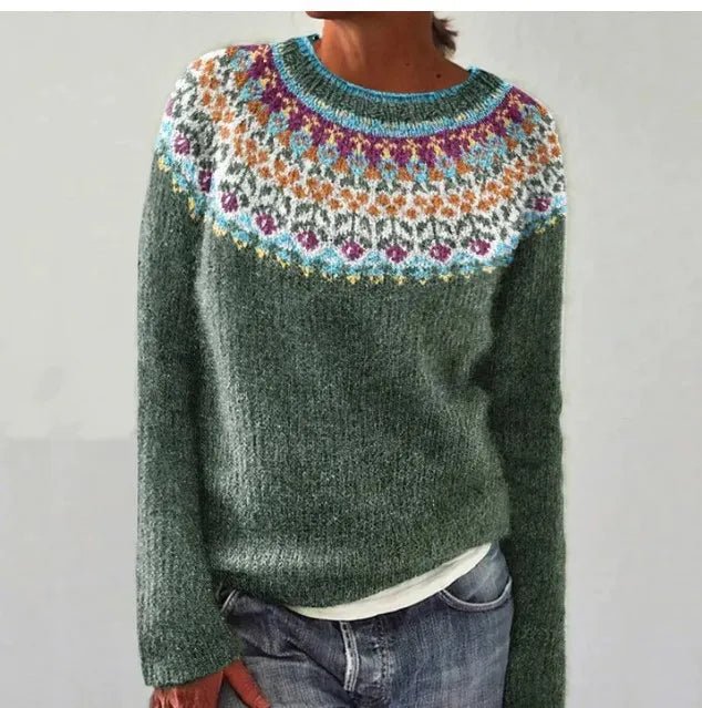 Isabella | Lebhafter und kuscheliger Retro-Streifenpullover 3