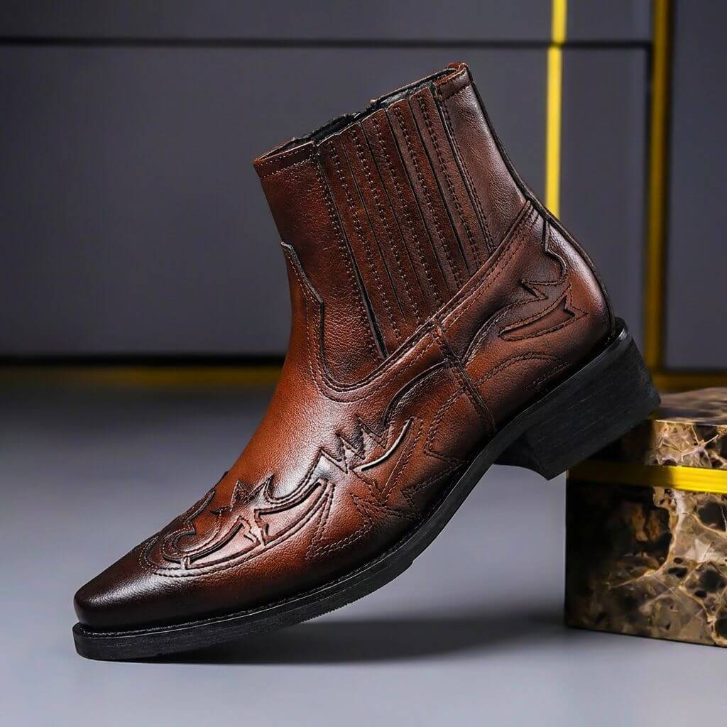 Jack | Handgefertigte italienische Lederstiefel im Heritage-Stil 0