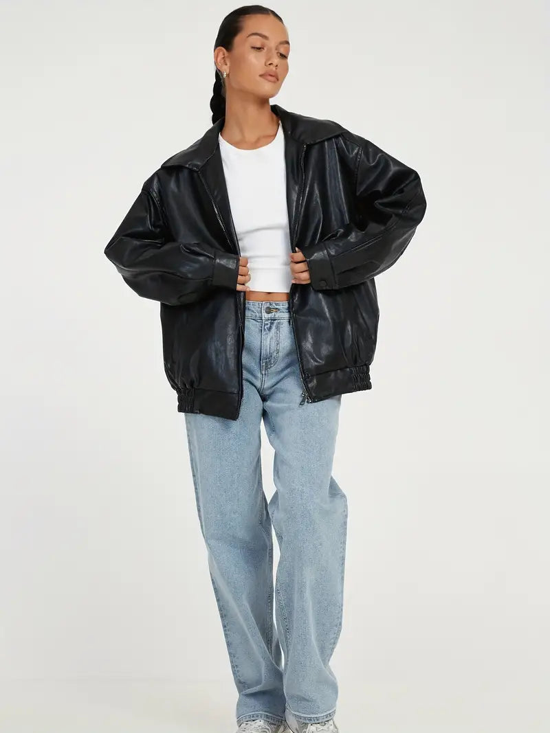 Jasper | Lederjacke Damen – Zeitlos, Elegant & Vielseitig für Jeden Anlass 0