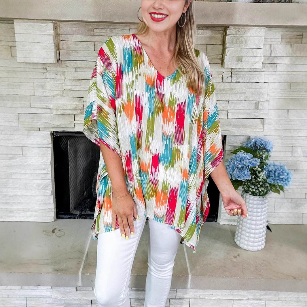 Jennifer | Elegantes und luftiges abstraktes Tunika-Top 1