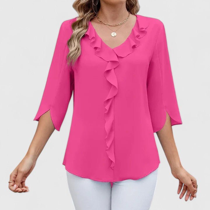 Jessica | Bequeme und elegante Chiffonbluse mit Rüschen 10
