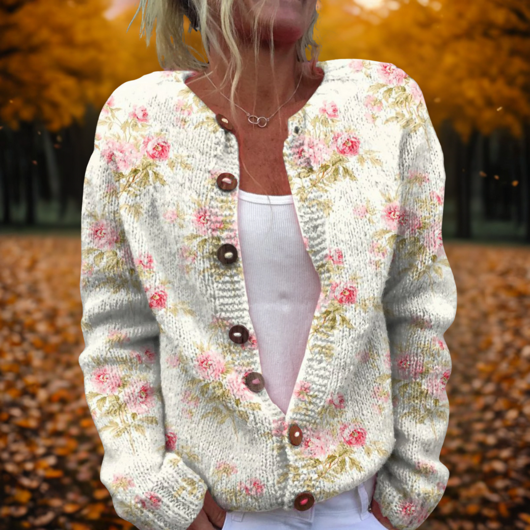 Jessie | Cardigan mit Blumenmuster 0