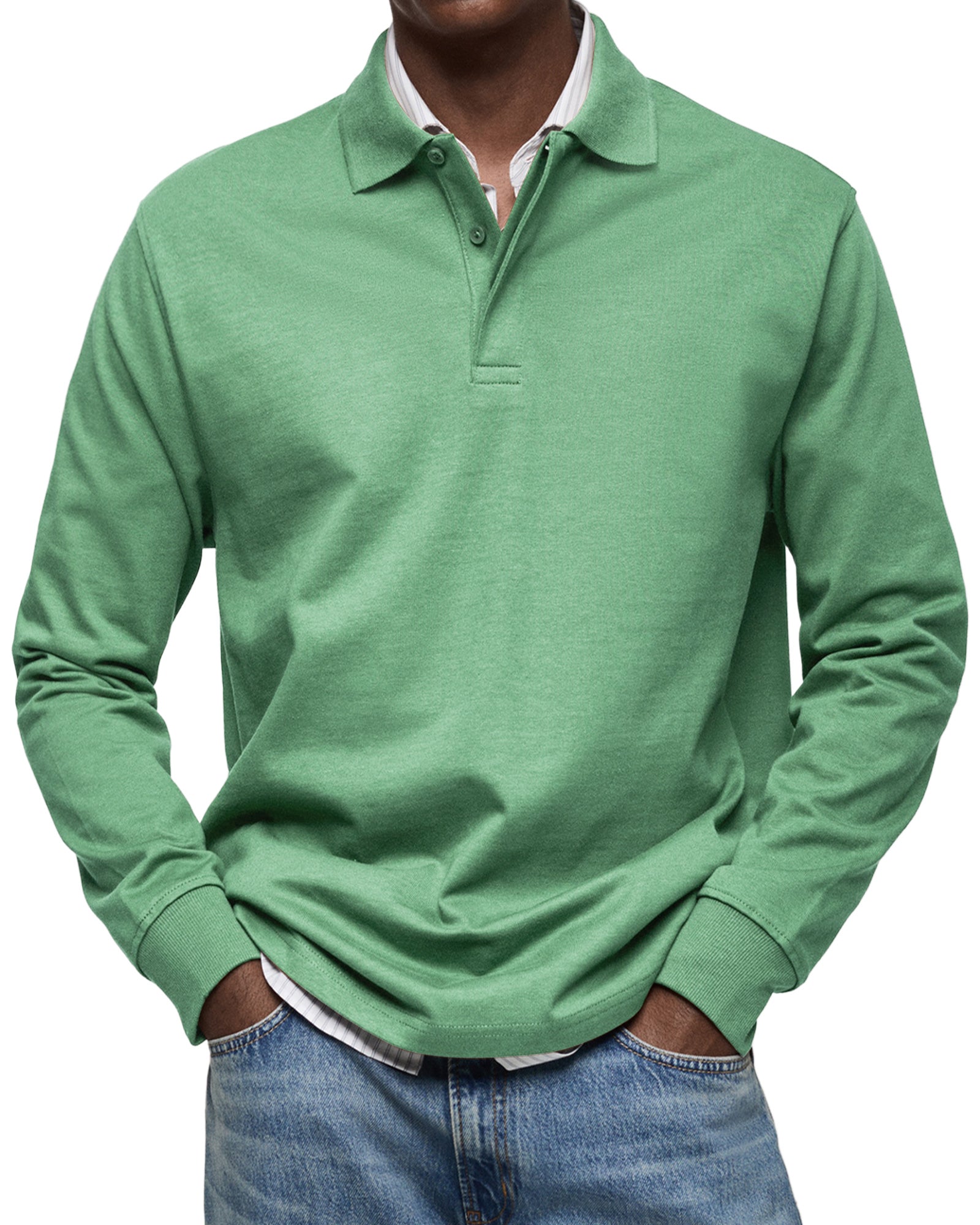 Jovian | Bequemes Herren Poloshirt Langarm – Atmungsaktiv, Elegant & Vielseitig Kombinierbar 5