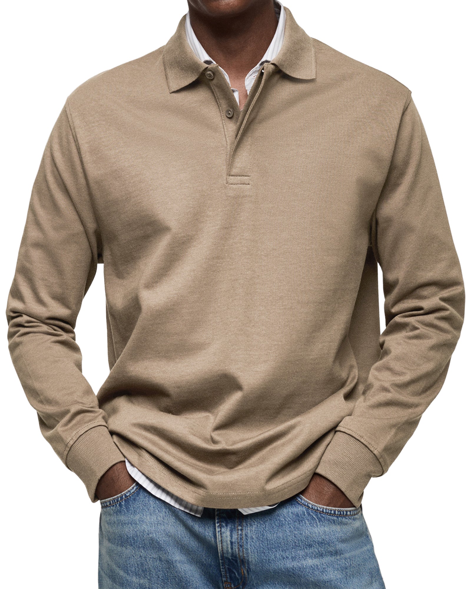 Jovian | Bequemes Herren Poloshirt Langarm – Atmungsaktiv, Elegant & Vielseitig Kombinierbar 6