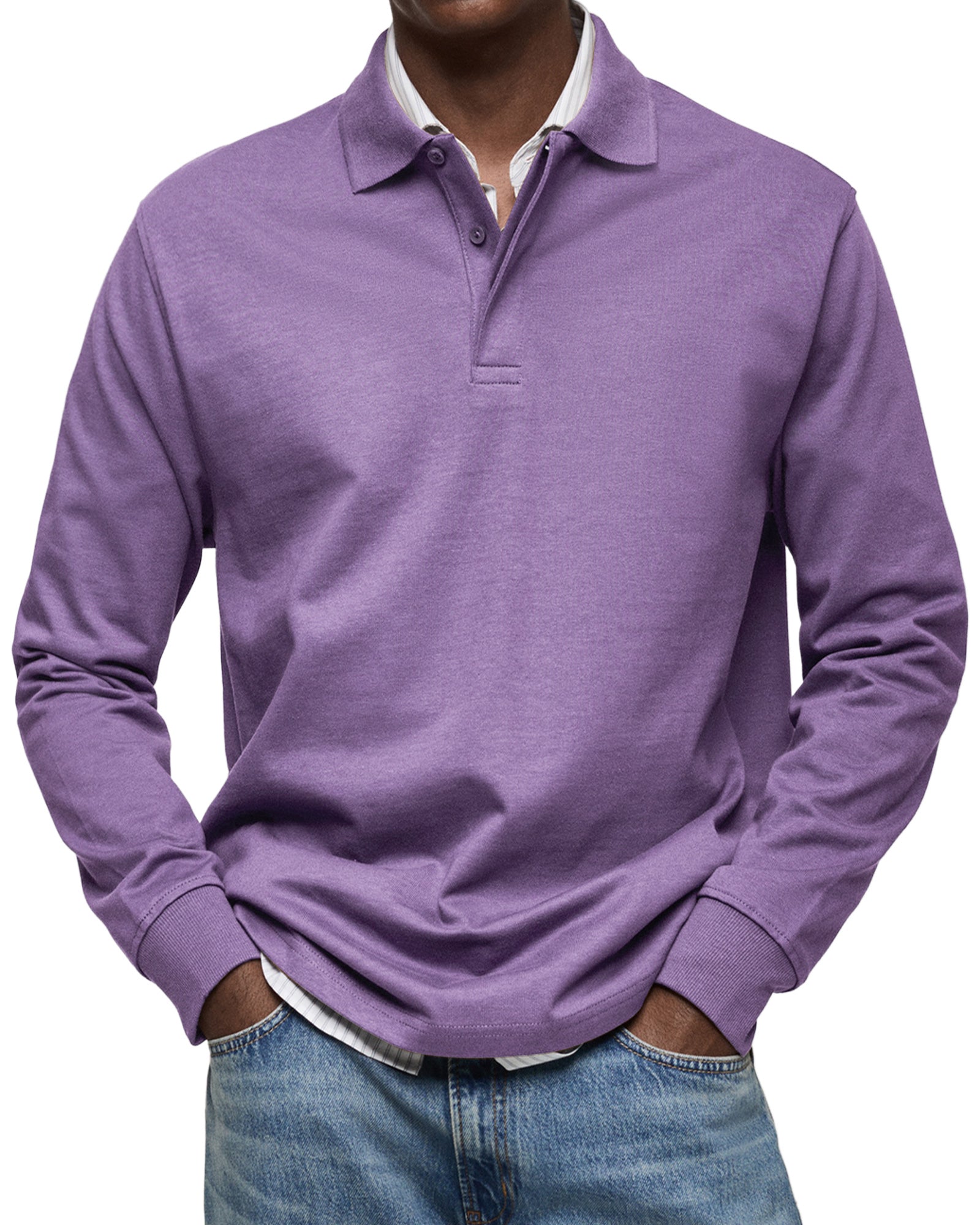 Jovian | Bequemes Herren Poloshirt Langarm – Atmungsaktiv, Elegant & Vielseitig Kombinierbar 7