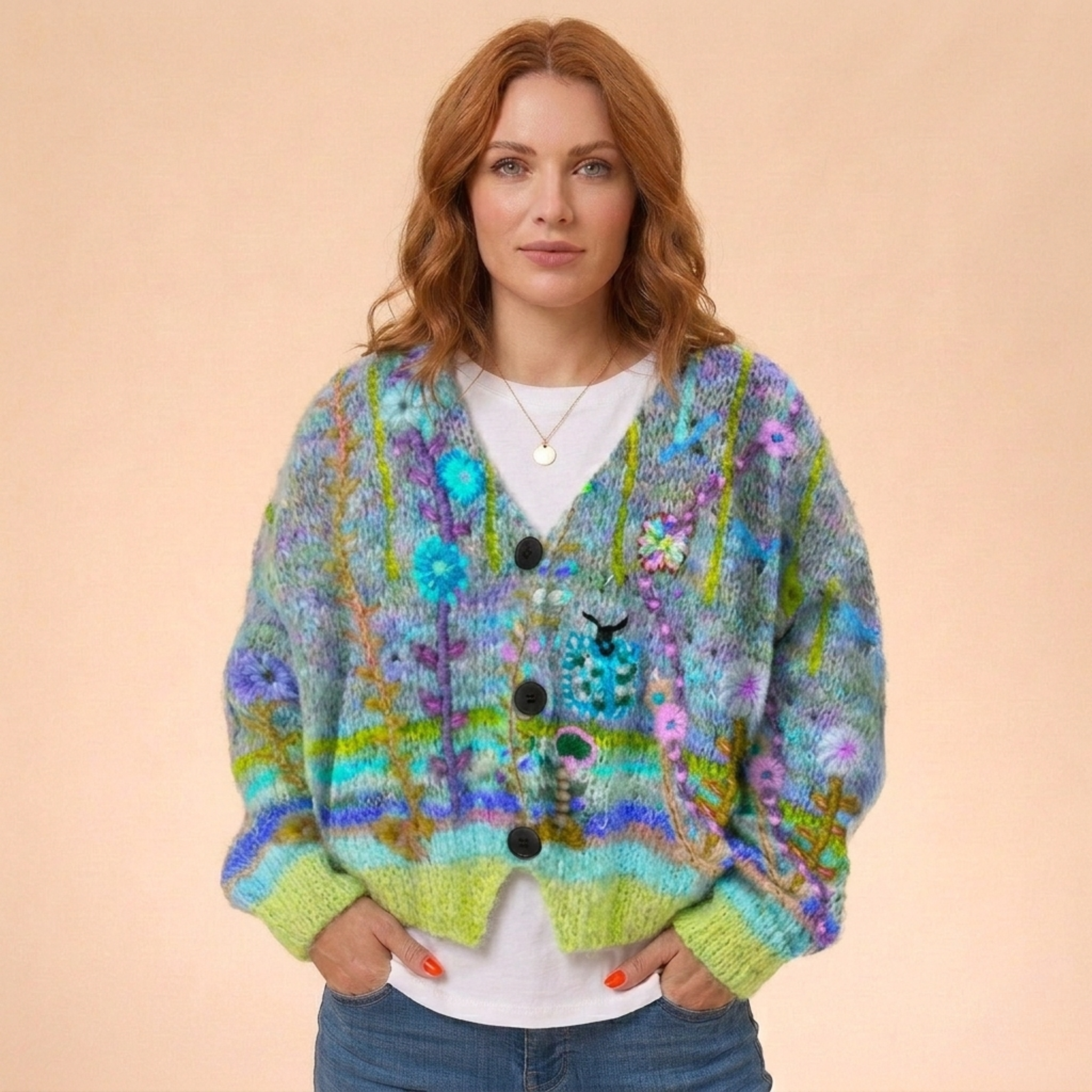 Juna | Damen Cardigan – Lange Strickjacke, Warm & Elegant 6