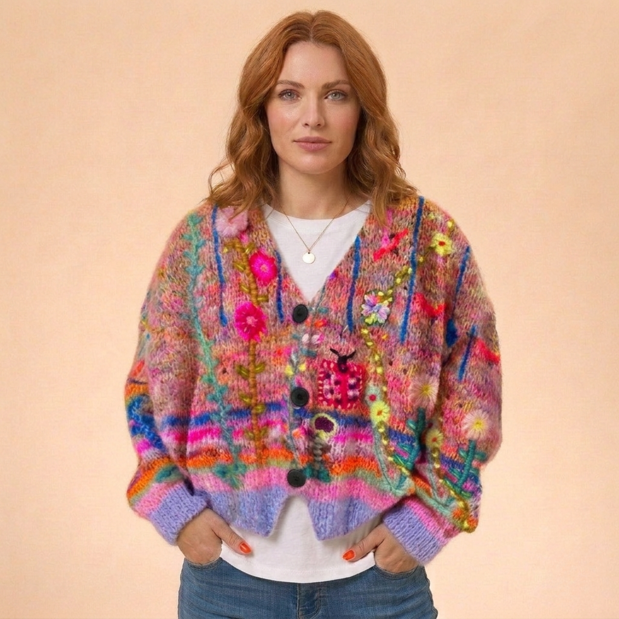 Juna | Damen Cardigan – Lange Strickjacke, Warm & Elegant 7