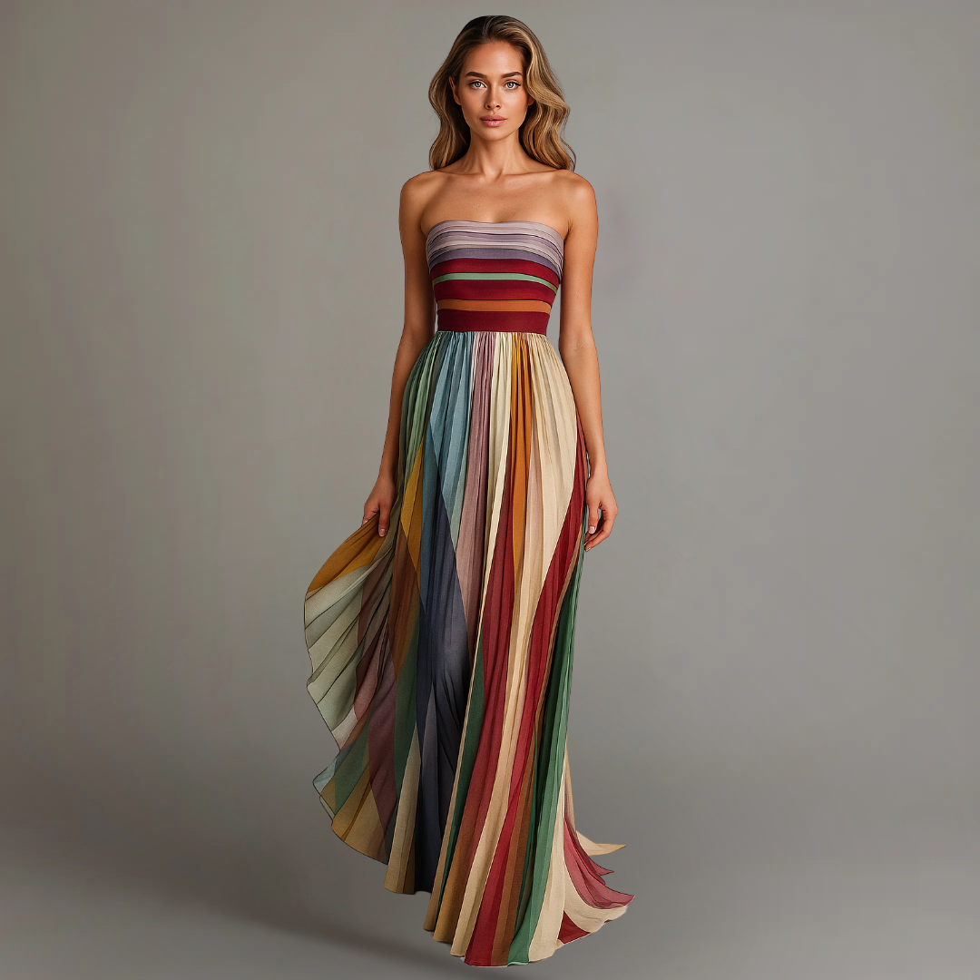 Juna | Farbenfrohes, Elegantes Sommer-Maxikleid für Damen – Perfekt für Lange Tage 0