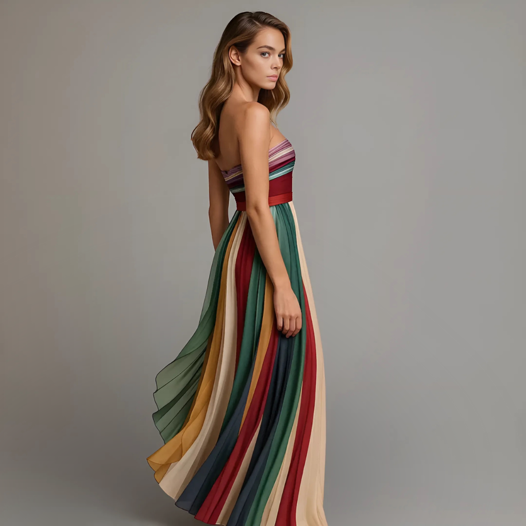 Juna | Farbenfrohes, Elegantes Sommer-Maxikleid für Damen – Perfekt für Lange Tage 2