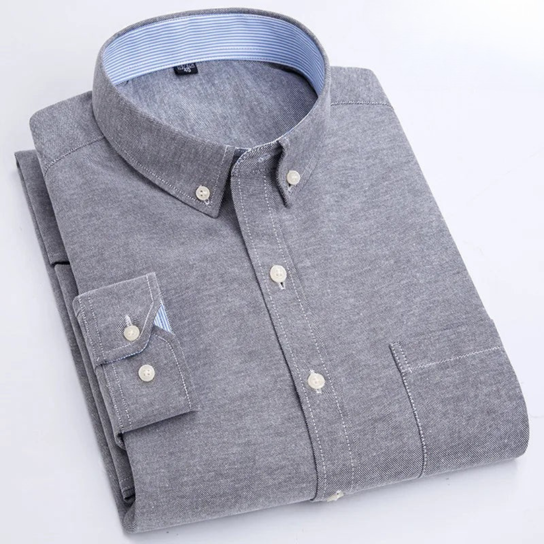 Karo | Elegantes Langarmshirt Herren – Atmungsaktiv, Klassisch & Vielseitig 3