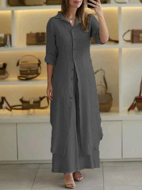 Lara | Elegantes Hemdblusenkleid Damen – Fließend & Vielseitig für den Sommer 3