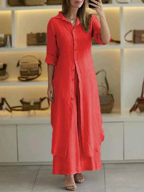 Lara | Elegantes Hemdblusenkleid Damen – Fließend & Vielseitig für den Sommer 5