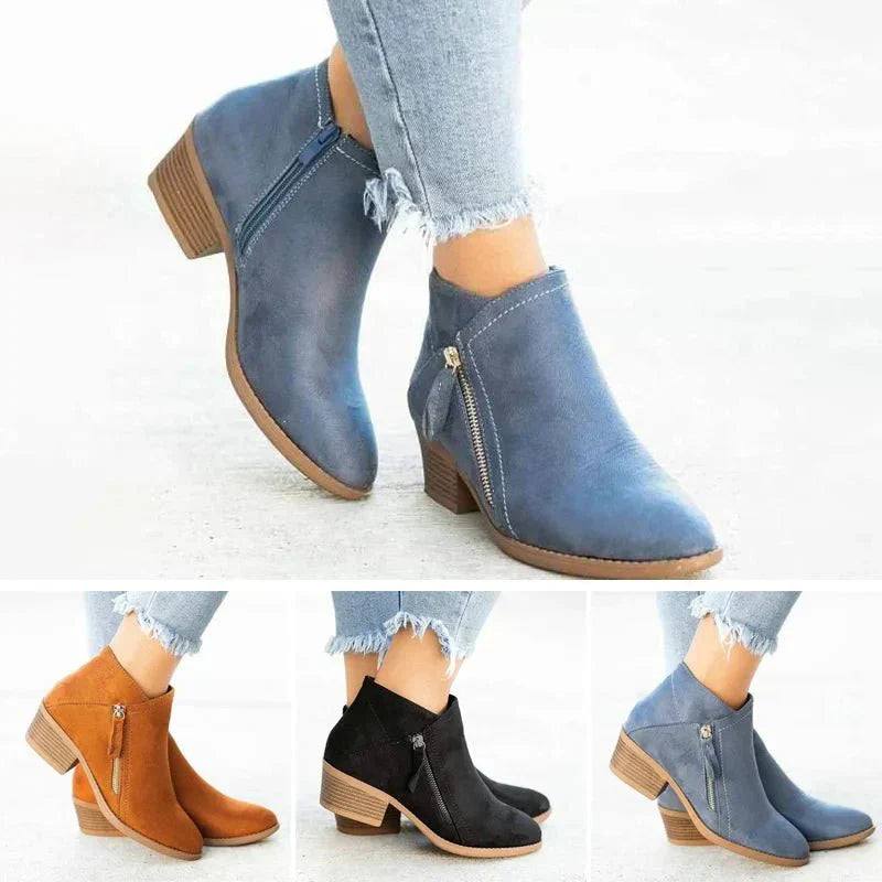 Lea | Schicke und elegante Stiefeletten mit niedrigem Absatz 5