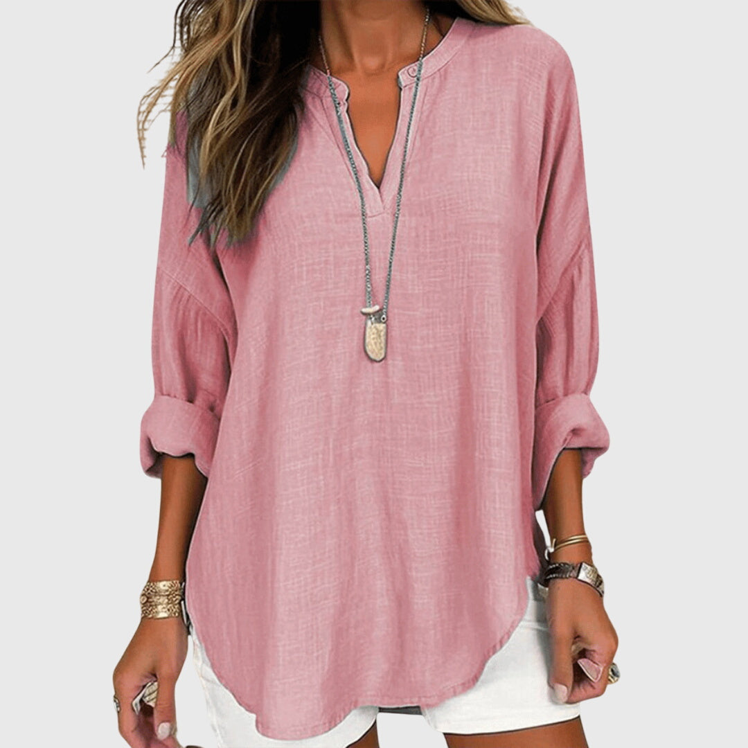 Lena | Atmungsaktives, Elegantes Strandshirt Damen – Fließendes Design für Stilbewusste 3