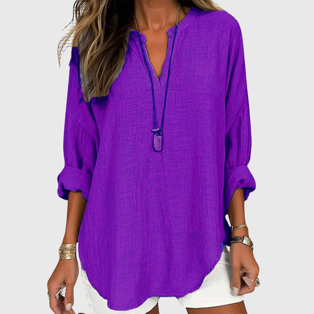 Lena | Atmungsaktives, Elegantes Strandshirt Damen – Fließendes Design für Stilbewusste 5