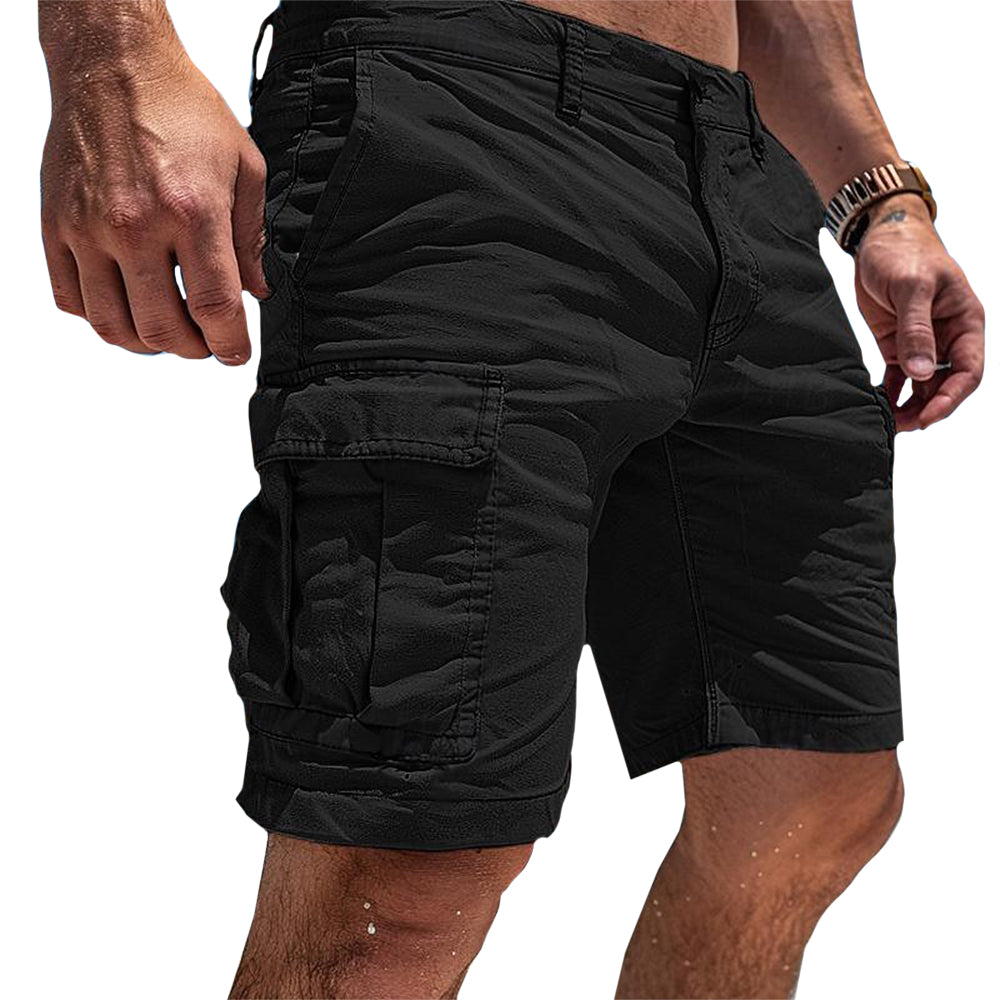 Liam | Cargo Shorts Herren Multitaschen Regular Fit Baumwollmischung 3
