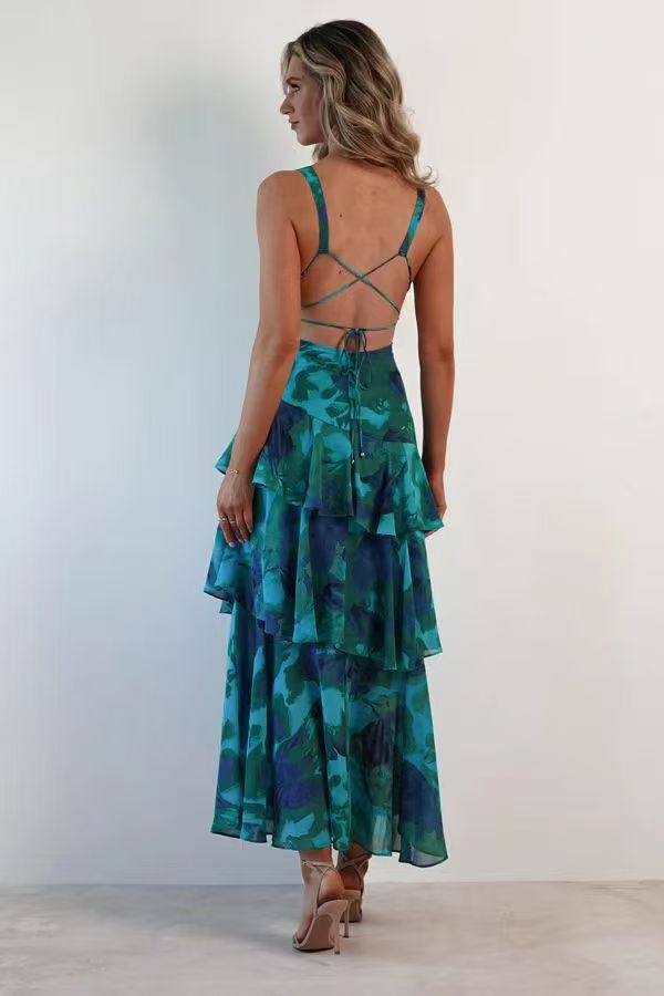 Lina | Elegantes Maxikleid für Damen – Romantisch & Fließend für Sommer und Festlichkeiten 1