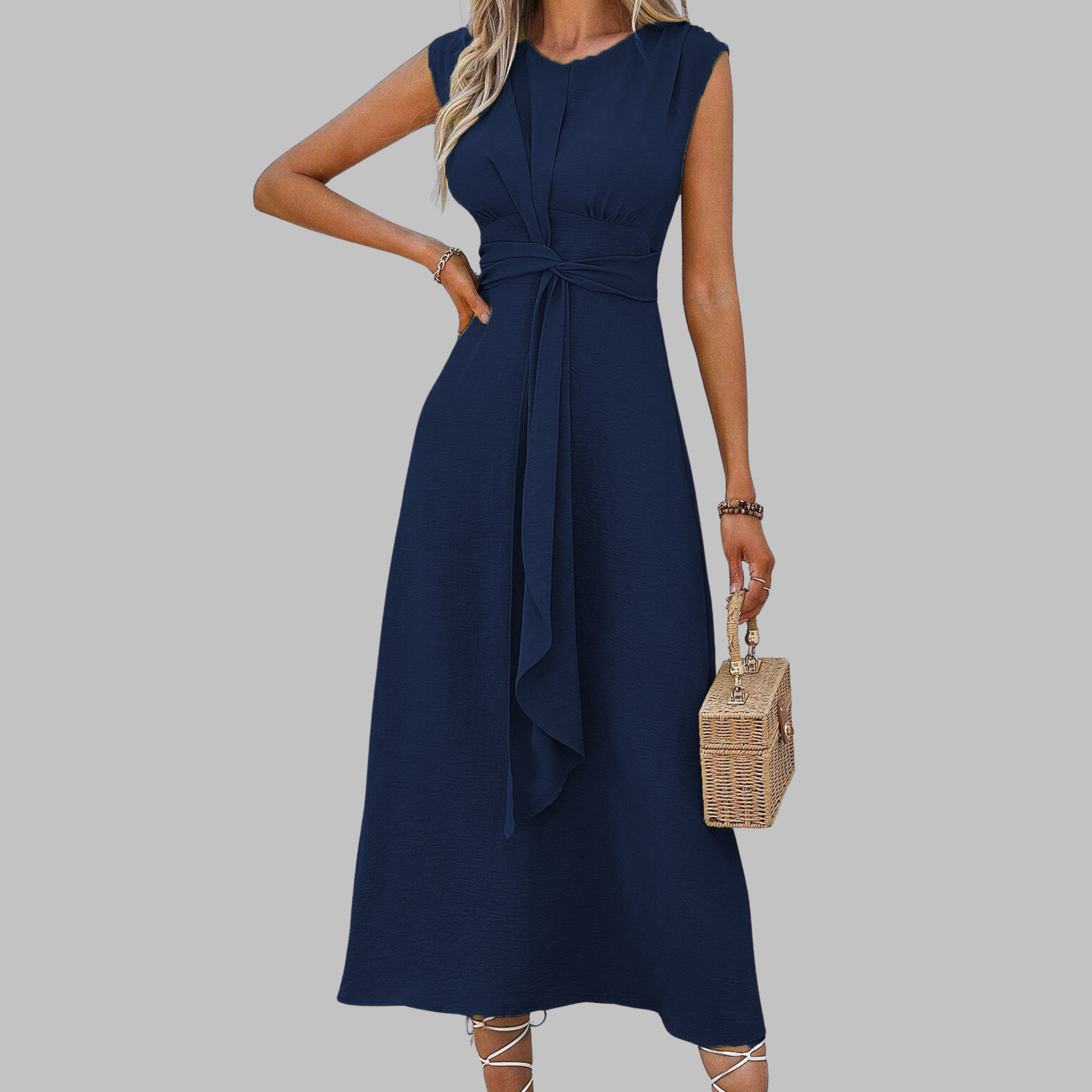 Liora | Elegant Tailliertes Midikleid – Fließend & Ideal für Sommeranlässe 7