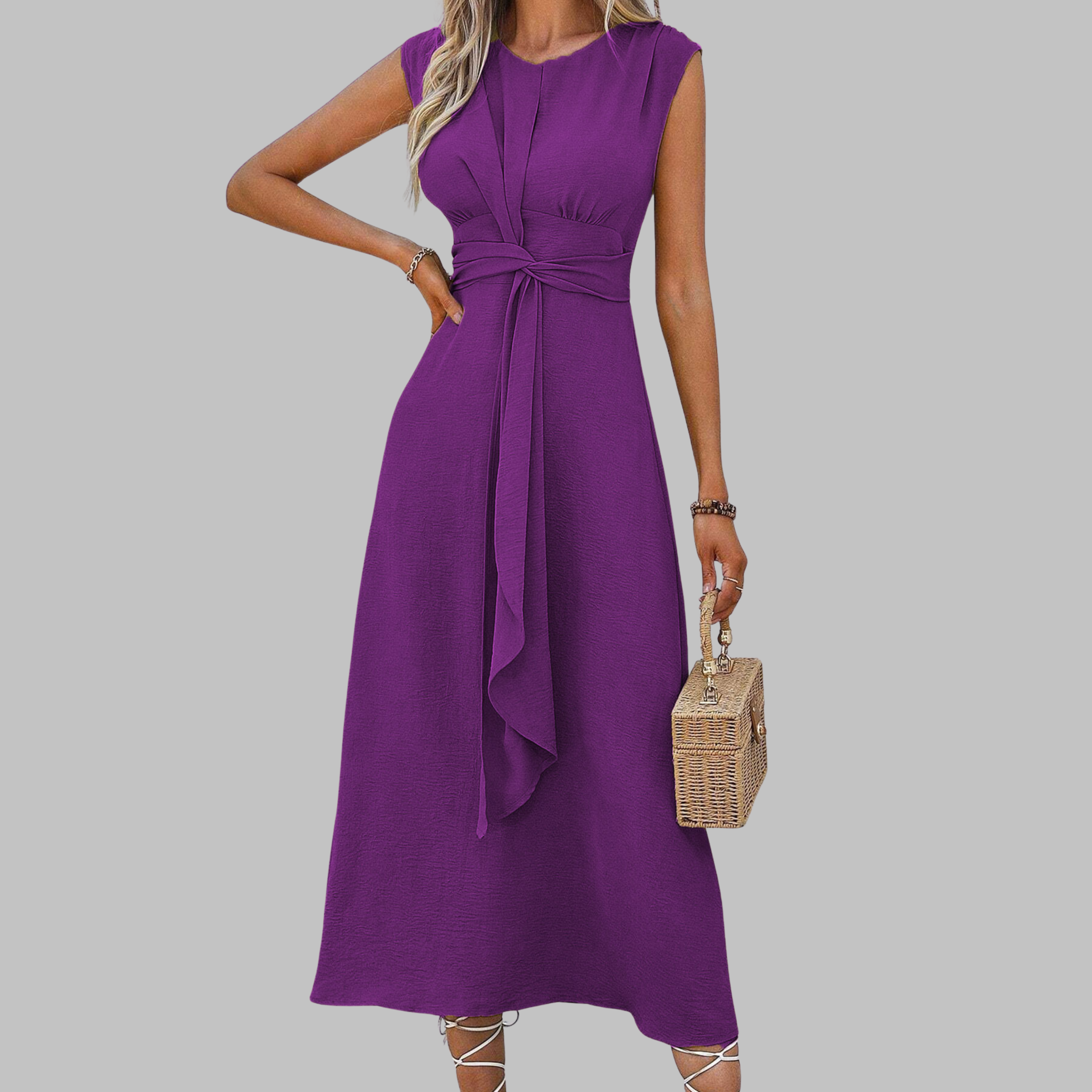 Liora | Elegant Tailliertes Midikleid – Fließend & Ideal für Sommeranlässe 8
