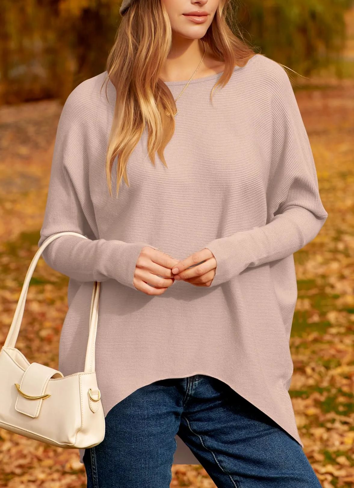 Liora | Leichter, Weicher & Übergroßer Rippstrickpullover 6
