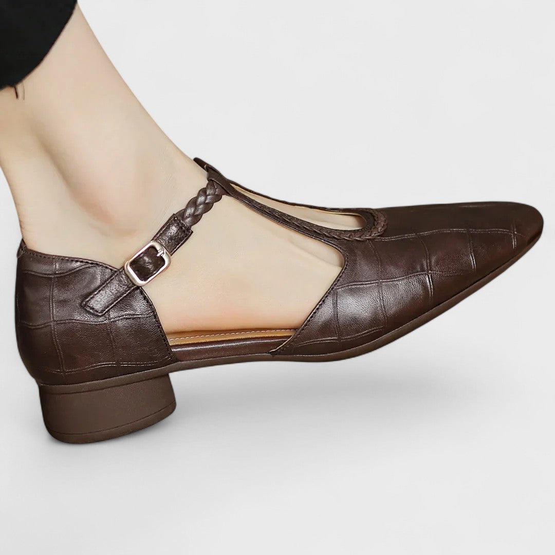 Livia | Bequeme Mary-Jane Schuhe Damen aus Leder 2
