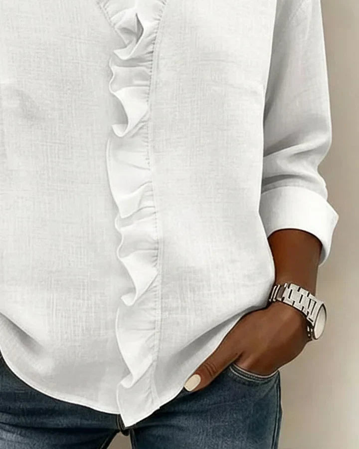 Livia | Elegante Bluse mit V-Ausschnitt für festliche Anlässe 6