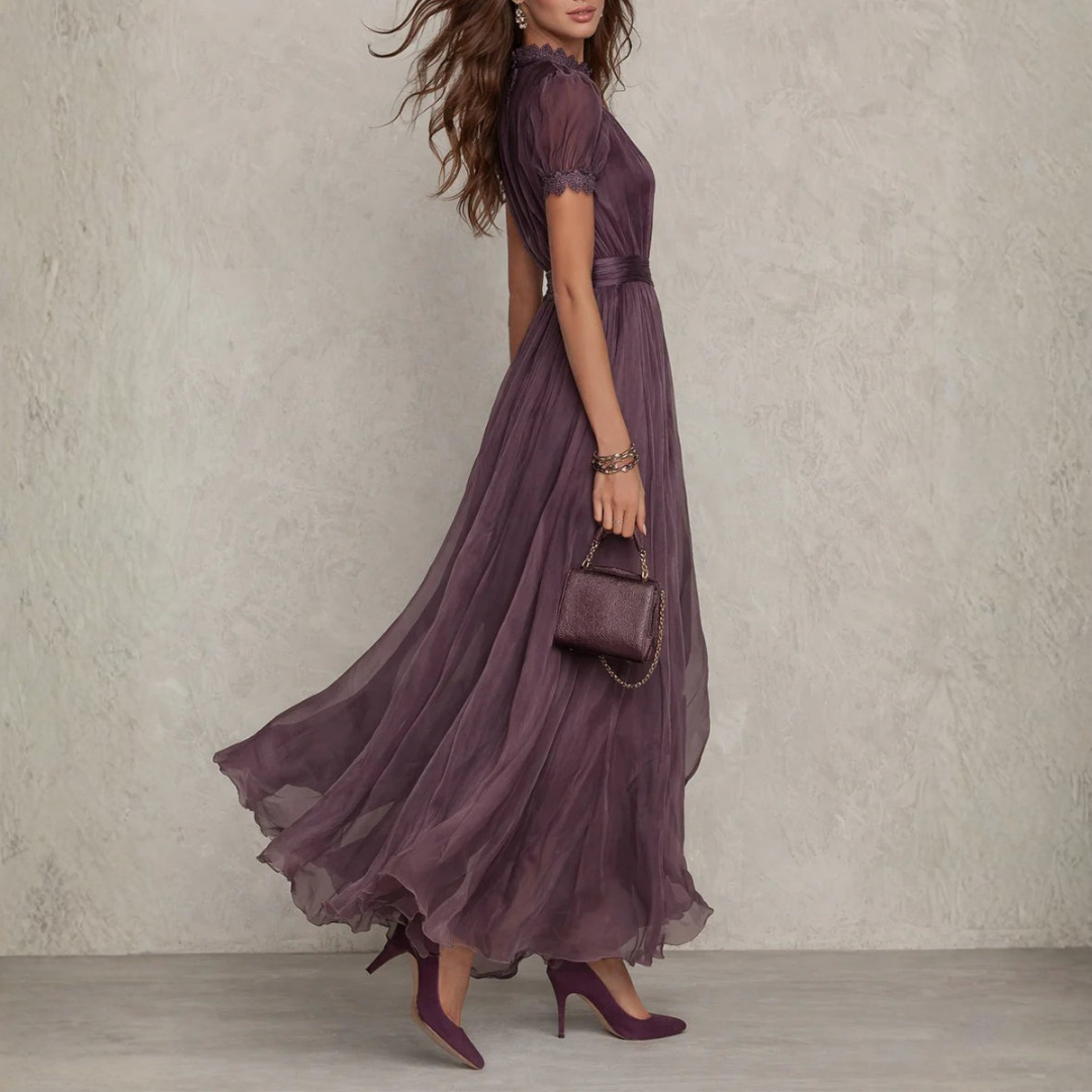 Livia | Elegantes Maxikleid Langarm für Festliche Anlässe 2