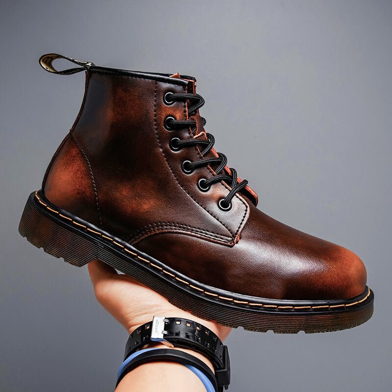 Logan | Vintage-Schnürstiefel aus echtem Leder 0