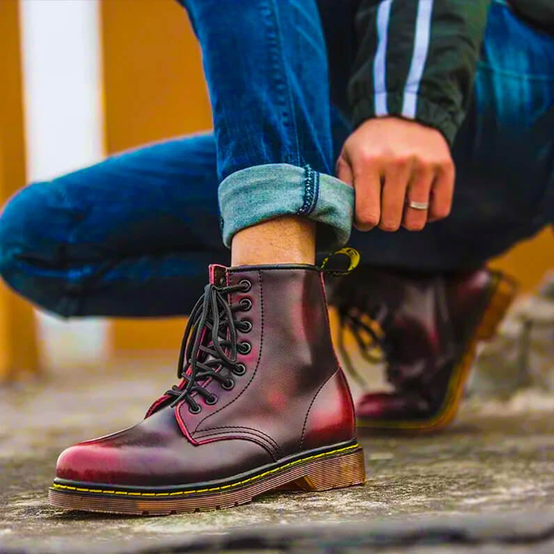 Logan | Vintage-Schnürstiefel aus echtem Leder 4