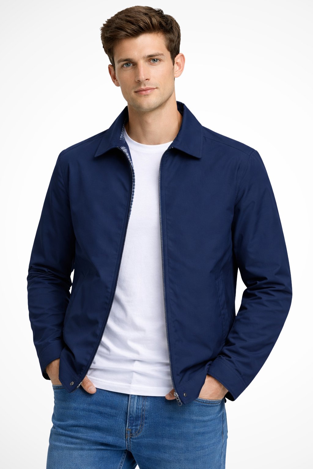 Luca | Klassische, Stilvolle & Bequeme Herren-Harrington-Jacke 0